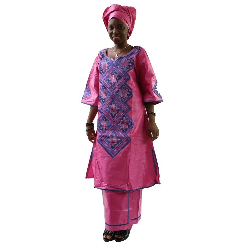 MD 2019 dashiki bazin dress women clothes south africa clothes pink outfit embroidery robe africaine dress skirt suit with scarf
MD 2019 dashiki bazin dress women clothes south africa clothes pink outfit embroidery robe africaine dress skirt suit with scarf