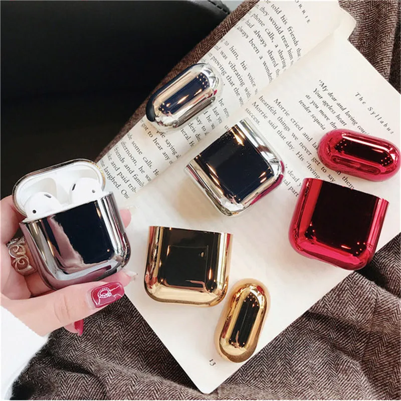 Fashion Luxury plating for AirPods Case Wireless Earphone Accessories Cover for Apple Airpods Glossy Soft Cases Charging box
Fashion Luxury plating for AirPods Case Wireless Earphone Accessories Cover for Apple Airpods Glossy Soft Cases Charging box