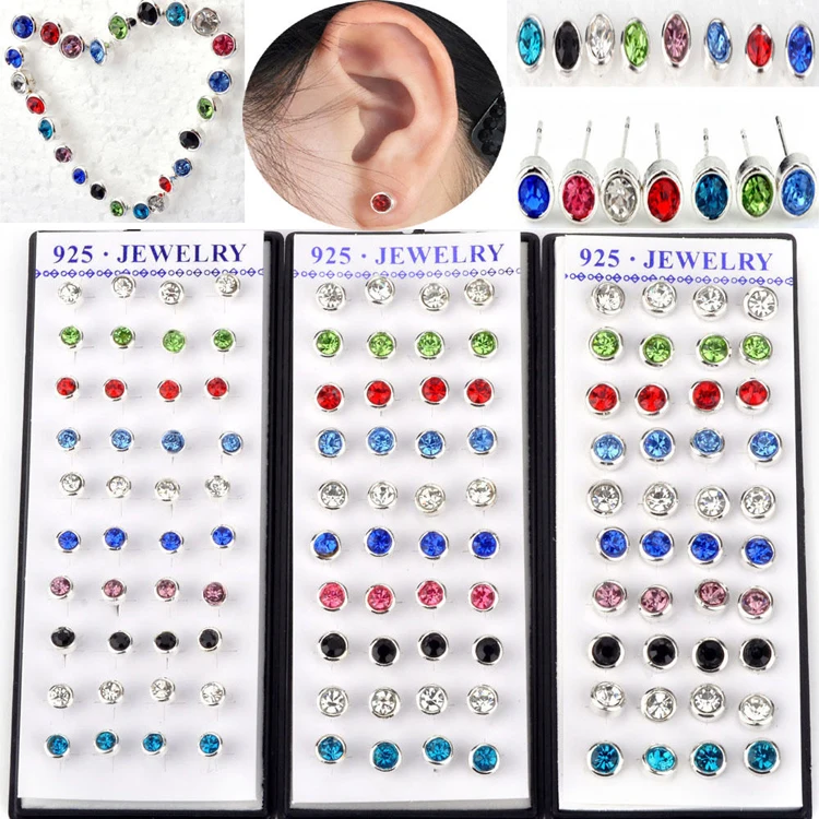 Candy Color Crystal Earrings lots 20 Pairs 5-7mm Stud Ball Stud Wholesale Alloy 1 Box
Candy Color Crystal Earrings lots 20 Pairs 5-7mm Stud Ball Stud Wholesale Alloy 1 Box