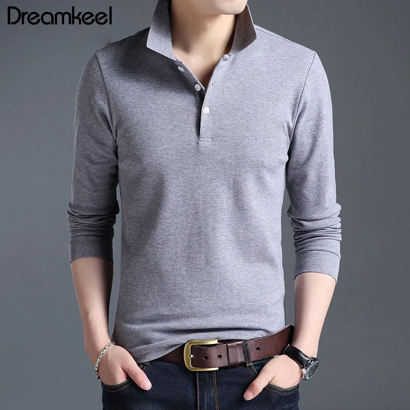 New Fashion Top Grade Men Long Sleeve Men Polo Shirt Solid Color Slim Fit Polo Mercerized Cotton Casual Men Clothes 2019 Y
New Fashion Top Grade Men Long Sleeve Men Polo Shirt Solid Color Slim Fit Polo Mercerized Cotton Casual Men Clothes 2019 Y