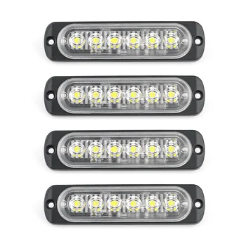 4pc 18 Modes 6LED Car Truck Light Rectangular 18W 1000LM Waterproof IP67 Emergency Beacon Warning Hazard Flash Strobe Light
4pc 18 Modes 6LED Car Truck Light Rectangular 18W 1000LM Waterproof IP67 Emergency Beacon Warning Hazard Flash Strobe Light