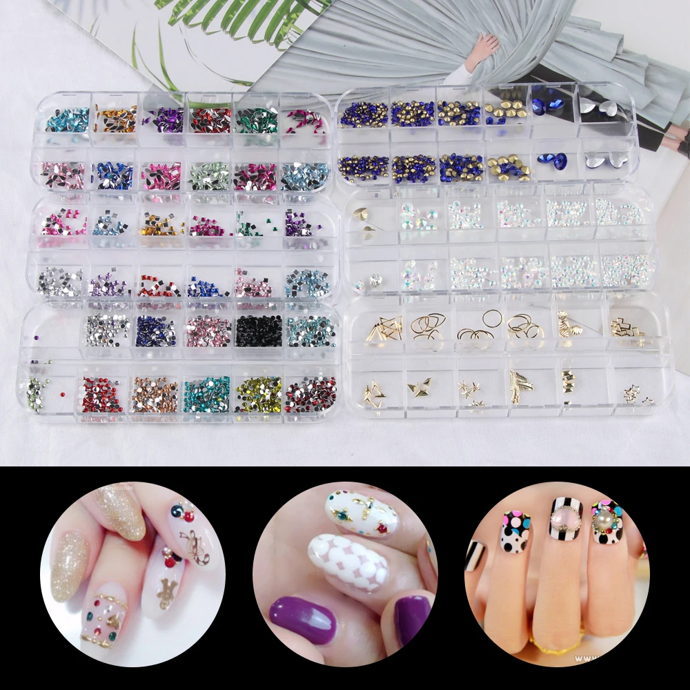 1 Box New Crystal Rhinestone Mixed Shape 3D Nail Art Punk Decor Metallic Jewelry Glitters DIY Metal Alloy Manicure Accessories
1 Box New Crystal Rhinestone Mixed Shape 3D Nail Art Punk Decor Metallic Jewelry Glitters DIY Metal Alloy Manicure Accessories