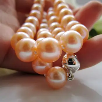 Women Gift word 925 Sterling real Pale gold 9.5-10.5mm circle to freshwater pearl necklace 025 nhe8673a factory direct sa
Women Gift word 925 Sterling real Pale gold 9.5-10.5mm circle to freshwater pearl necklace 025 nhe8673a factory direct sa