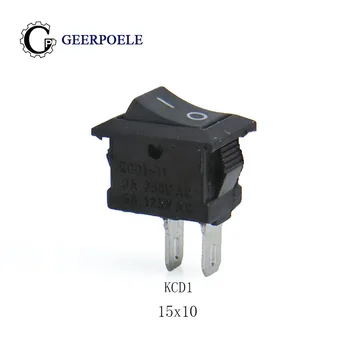 100 pcs/lot 3 color 15*10 2P KCD1 250V 3A Boat Switch Red Black Snap-in SPST ON OFF Rocker Position MINI Switch 15x10mm G130
100 pcs/lot 3 color 15*10 2P KCD1 250V 3A Boat Switch Red Black Snap-in SPST ON OFF Rocker Position MINI Switch 15x10mm G130