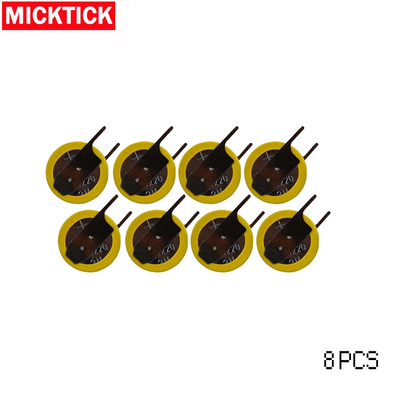 8pcs/lot 2-Pin CR1220 3V Battery with Welding Feet Conventional Horizontal Customized BIOS 1220 Coin Batteries
8pcs/lot 2-Pin CR1220 3V Battery with Welding Feet Conventional Horizontal Customized BIOS 1220 Coin Batteries