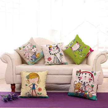 1piece New Creative Hand Painted Cartoon Cat Girl Pattern Seat hug pillow Cover Decorative Home Chair Throw Pillows Case 45x45cm
1piece New Creative Hand Painted Cartoon Cat Girl Pattern Seat hug pillow Cover Decorative Home Chair Throw Pillows Case 45x45cm
