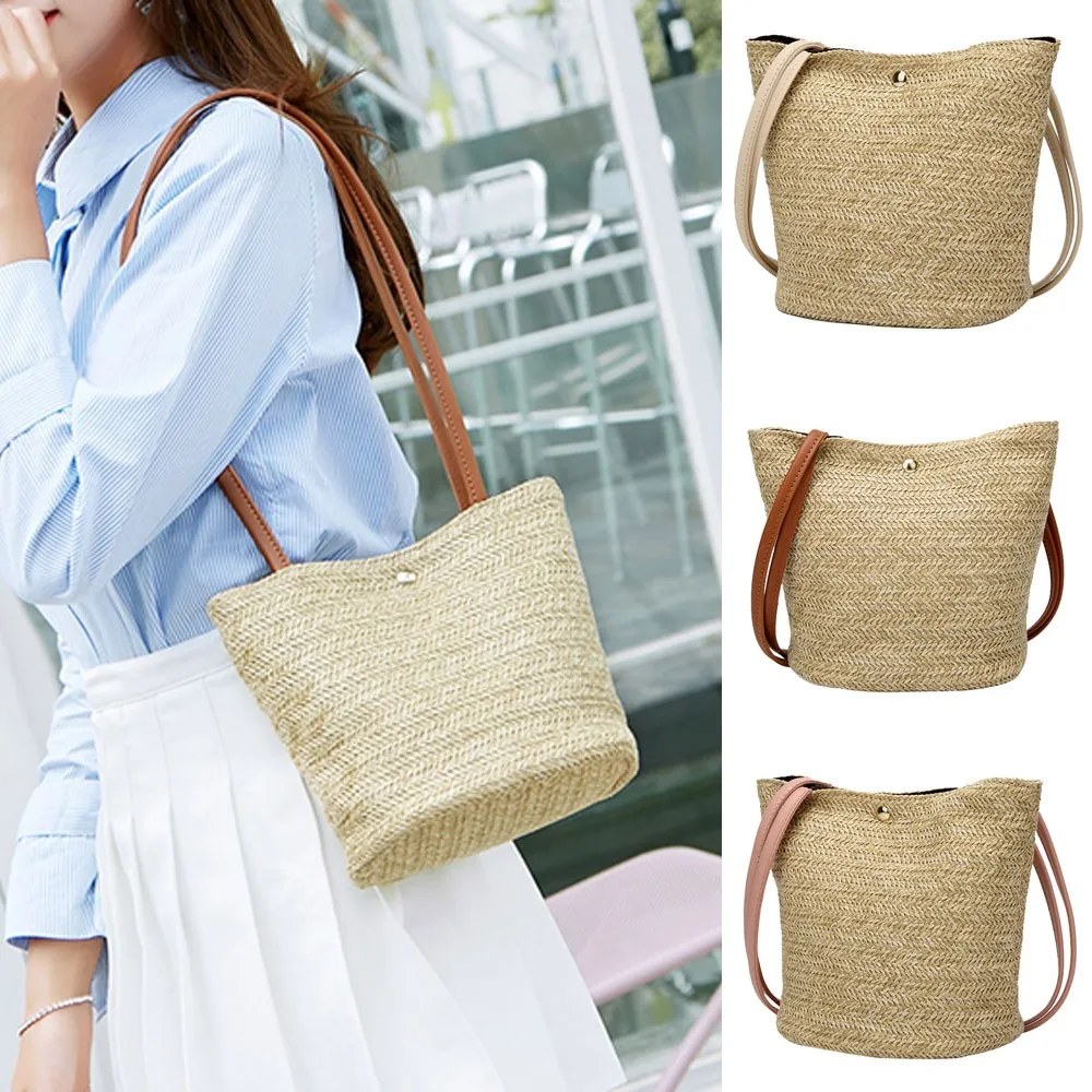 Crossbody bags for women Fashion Women Casual Shoulder Bag Straw Bags Woven Bucket Bag Handbag Canta mochilas
Crossbody bags for women Fashion Women Casual Shoulder Bag Straw Bags Woven Bucket Bag Handbag Canta mochilas