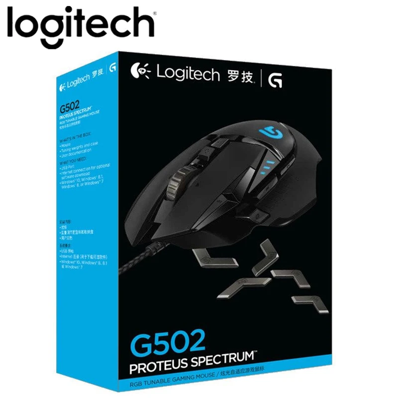 Original Logitech G502 Hero Professional Gaming Mouse 16000 DPI Gaming Programming Mouse
Original Logitech G502 Hero Professional Gaming Mouse 16000 DPI Gaming Programming Mouse
