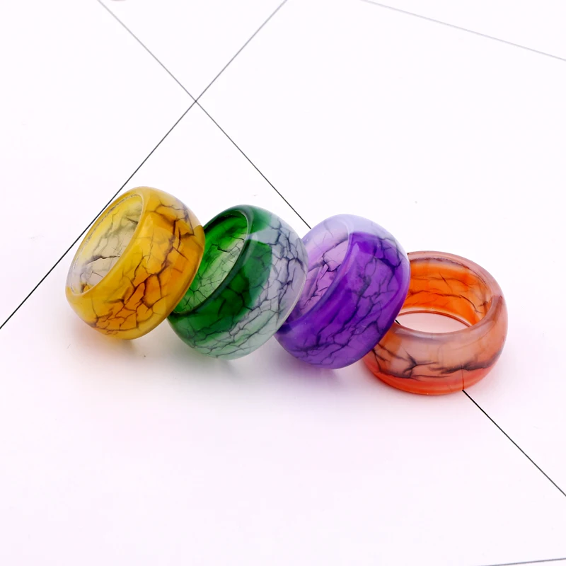 Boho Punk Handmade Resin Ring Women Girls Jewelry Ring Trendy Statement Circle Ring Men Womens Party Accessories Gift R21
Boho Punk Handmade Resin Ring Women Girls Jewelry Ring Trendy Statement Circle Ring Men Womens Party Accessories Gift R21