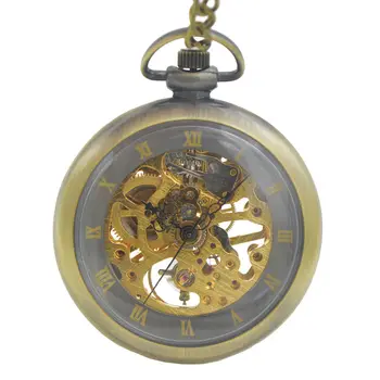 SHUHANG Brand Hand Wind Mechanical Skeleton Pocket Watch Roman Numeral Steampunk Style With Necklace Chain Reloj De Bolsillo
SHUHANG Brand Hand Wind Mechanical Skeleton Pocket Watch Roman Numeral Steampunk Style With Necklace Chain Reloj De Bolsillo