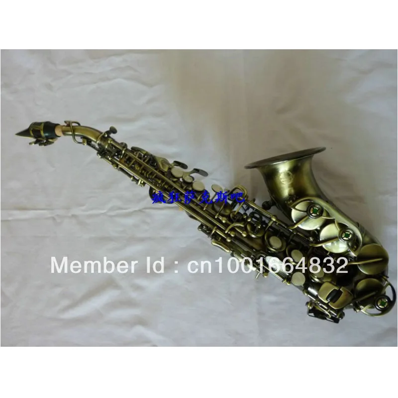 Small Curved Neck High Quality B-flat Soprano Saxophone Antique Green Bronze Surface Professional Saxophone Instrument With Case
Small Curved Neck High Quality B-flat Soprano Saxophone Antique Green Bronze Surface Professional Saxophone Instrument With Case