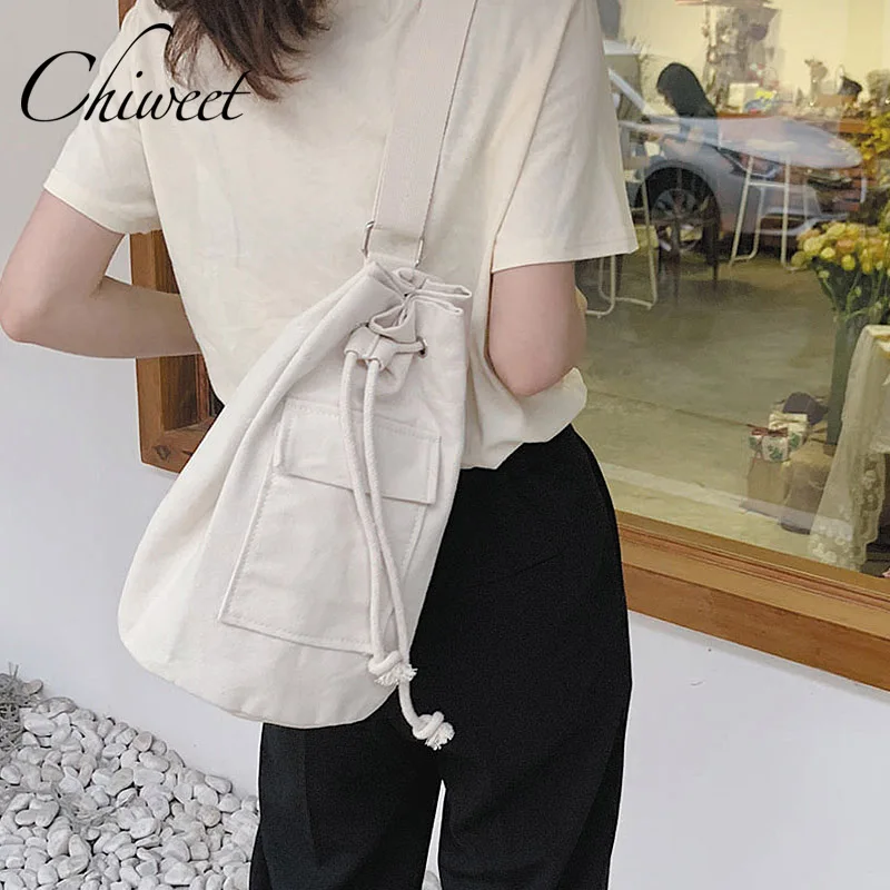 Student Casual Shoulder Bags Luxury Brand Canvas Chest Bag Ins Women Drawstring Messenger Bags Designer Girls Simple Handbags
Student Casual Shoulder Bags Luxury Brand Canvas Chest Bag Ins Women Drawstring Messenger Bags Designer Girls Simple Handbags