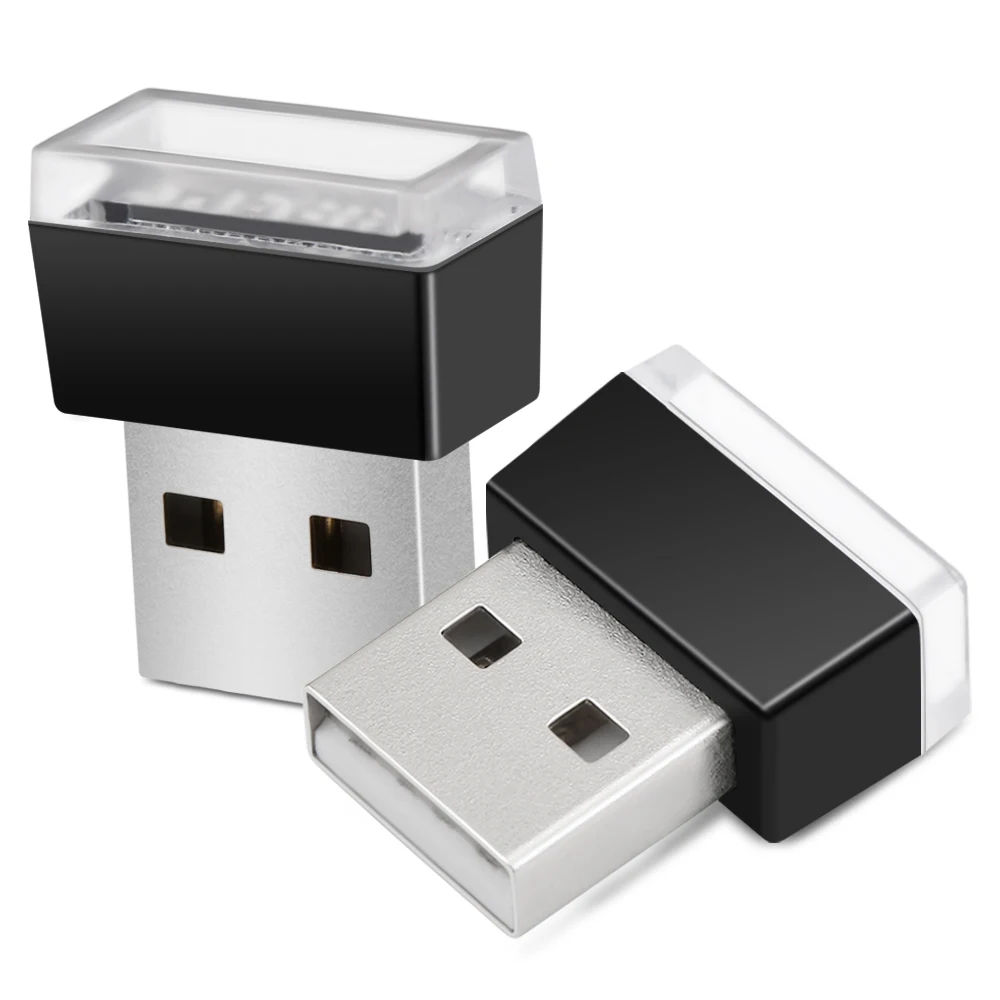 1 шт. автомобильный Стайлинг USB атмосферный светодиодный свет Автомобильные