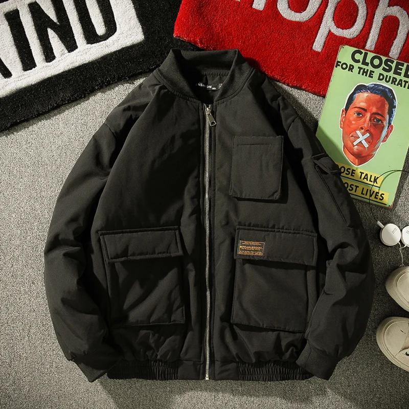 Autumn Winter Baseball Jacket Men Pocket Vintage Jacket Casual Loose Retro Japanese Jacket Streetwear Coat Youth Big Size 5XL
Autumn Winter Baseball Jacket Men Pocket Vintage Jacket Casual Loose Retro Japanese Jacket Streetwear Coat Youth Big Size 5XL