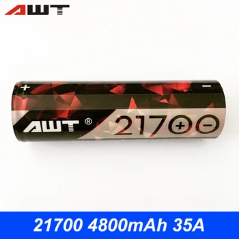 AWT 21700 Battery 4800mAh 35A High Drain Powerful Rechargeable Battery 21700 for Vape Flashlight Tools
AWT 21700 Battery 4800mAh 35A High Drain Powerful Rechargeable Battery 21700 for Vape Flashlight Tools