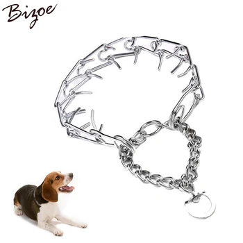Chrome Plated Pinch Dog Collar Prong Dogs Training Choke Chain Dog Training Necklace Rubber Tips Guardian Pitbull Necklace
Chrome Plated Pinch Dog Collar Prong Dogs Training Choke Chain Dog Training Necklace Rubber Tips Guardian Pitbull Necklace