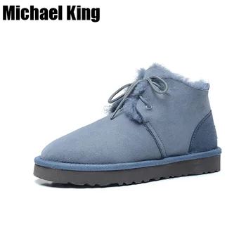 2018 New Fashion Women Snow Boots Genuine Sheepskin Leather Woman Ankle Boots 100% Natural Fur Warm Shoes Women Winter Snow Boot 
2018 New Fashion Women Snow Boots Genuine Sheepskin Leather Woman Ankle Boots 100% Natural Fur Warm Shoes Women Winter Snow Boot