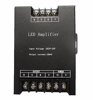 Led RGB Amplifier Controller input 5V/12V/24V 30A Signal Repeater 360W for 3528 /5050 RGB Led strip
Led RGB Amplifier Controller input 5V/12V/24V 30A Signal Repeater 360W for 3528 /5050 RGB Led strip