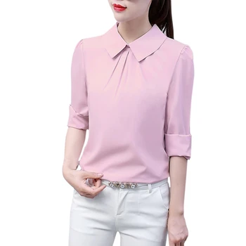 Women Tops Blouses New Fashion Top Femme Turn-Down Collar Long Sleeve Solid Blouse Shirts P1
Women Tops Blouses New Fashion Top Femme Turn-Down Collar Long Sleeve Solid Blouse Shirts P1