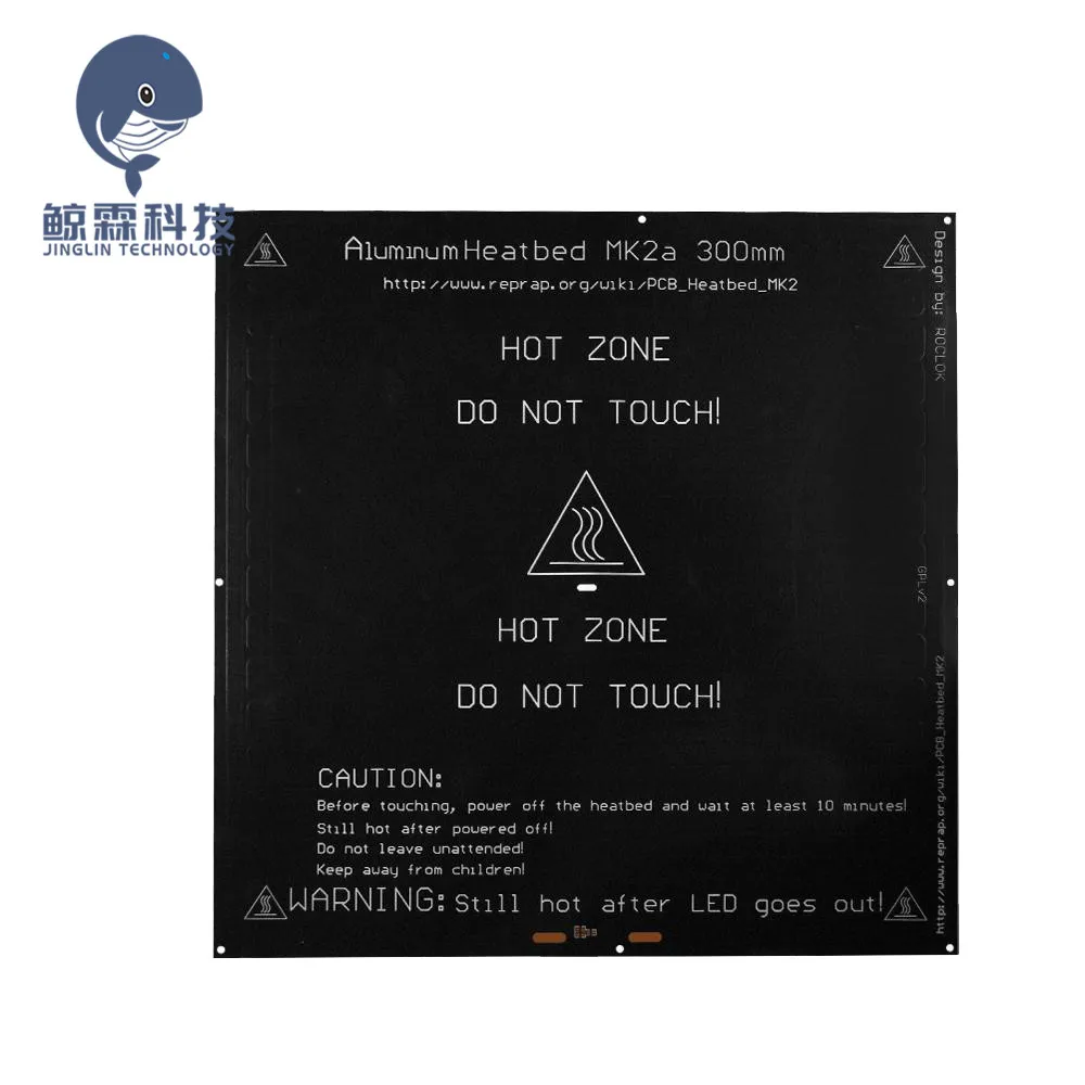 MK2A 300*300*3.0mm RepRap RAMPS 1.4 PCB Aluminum Heatbed Hot Plate For Mendel For 3D Printer MK2B 328*328*3.0mm
MK2A 300*300*3.0mm RepRap RAMPS 1.4 PCB Aluminum Heatbed Hot Plate For Mendel For 3D Printer MK2B 328*328*3.0mm