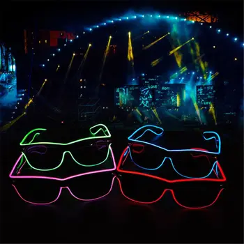 EL Wire Goggles Glow Cool Glasses LED Luminous Sunglasses Party Glasses For Kids Party Club Stage Disco Voice control
EL Wire Goggles Glow Cool Glasses LED Luminous Sunglasses Party Glasses For Kids Party Club Stage Disco Voice control