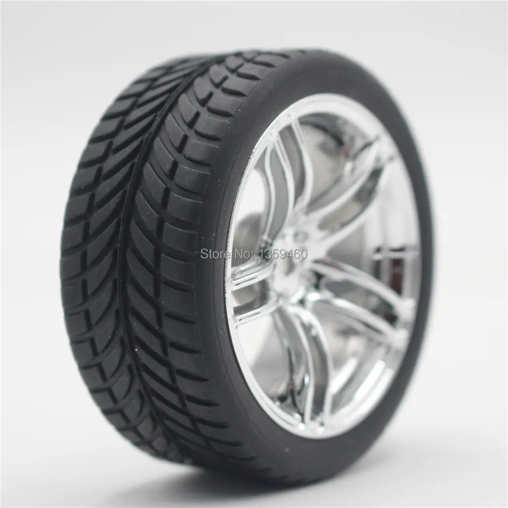 4pcs 1/10 RC Soft Rubber Touring Tire Tyre Wheel Rim WD5SC(Chrome) 3/6/9mm Offset for 1:10 Touring Car 10186+21012
4pcs 1/10 RC Soft Rubber Touring Tire Tyre Wheel Rim WD5SC(Chrome) 3/6/9mm Offset for 1:10 Touring Car 10186+21012