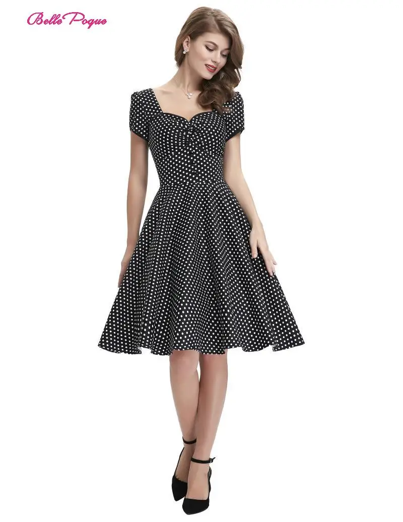 BP Women Polka Dot Dress 2019 Lady Vintage Summer Square Neck Dress Long Sleeve Slim Woman Shirt Formal Maxi Flared A Line Dress
BP Women Polka Dot Dress 2019 Lady Vintage Summer Square Neck Dress Long Sleeve Slim Woman Shirt Formal Maxi Flared A Line Dress