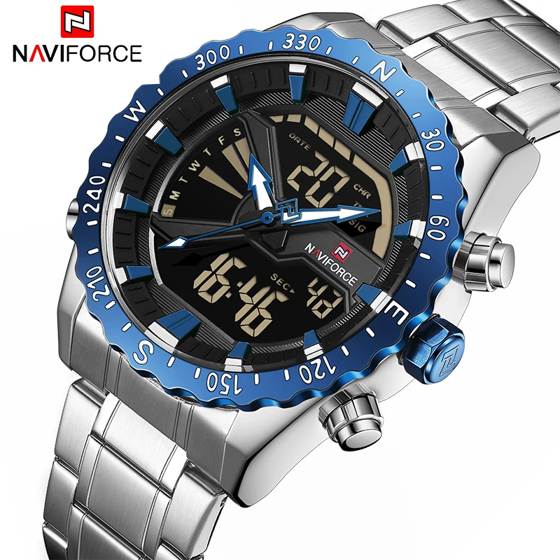 NAVIFORCE Mens Watches Brand Luxury Fashion Casual Sport Watch Digital Quartz Men Clock Military Wristwatch Relogio Masculino
NAVIFORCE Mens Watches Brand Luxury Fashion Casual Sport Watch Digital Quartz Men Clock Military Wristwatch Relogio Masculino