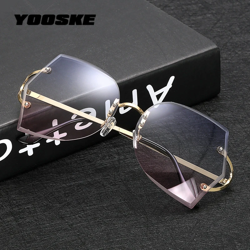 YOOSKE Butterfly gradient rimless men women sunglasses Vintage high definition gradient cutting lense Female sun shade eyeglass
YOOSKE Butterfly gradient rimless men women sunglasses Vintage high definition gradient cutting lense Female sun shade eyeglass