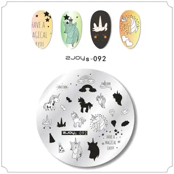 1pc Round Stainless Steel Stamping Plate Template cute unicorn cat Good night Image Pattern Printing Plate for Manicure art
1pc Round Stainless Steel Stamping Plate Template cute unicorn cat Good night Image Pattern Printing Plate for Manicure art