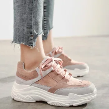 2019 flock lace up shoes woman flat bottom casual clunky fashion sneakers for female zapatillas mujer Platform vulcanize shoe
2019 flock lace up shoes woman flat bottom casual clunky fashion sneakers for female zapatillas mujer Platform vulcanize shoe