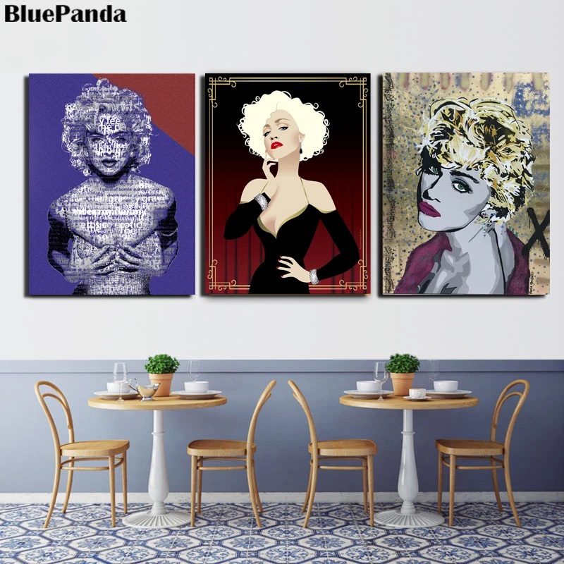 Madonna Portrait Singer Canvas Actor Picture Abstract Paintings For Living Room Poster On The Wall Home Decor
Madonna Portrait Singer Canvas Actor Picture Abstract Paintings For Living Room Poster On The Wall Home Decor