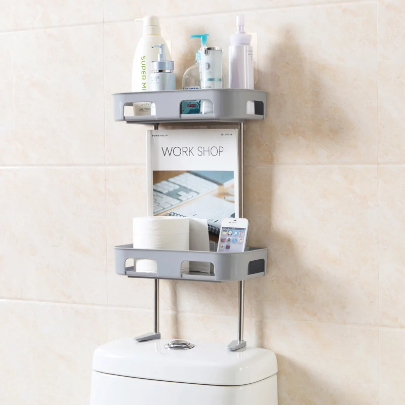 Free punch multi-layer bathroom shelf bathroom shelf bathroom toilet plastic wall shelf storage rack LO5171112 
Free punch multi-layer bathroom shelf bathroom shelf bathroom toilet plastic wall shelf storage rack LO5171112