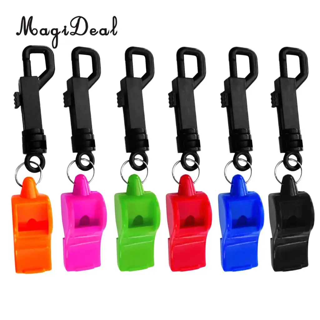 

MagiDeal Portable Scuba Diving Emergency Scuba Diving Survival Whistle With Snap Clip for Kayak Boating Camping Hunting Supply