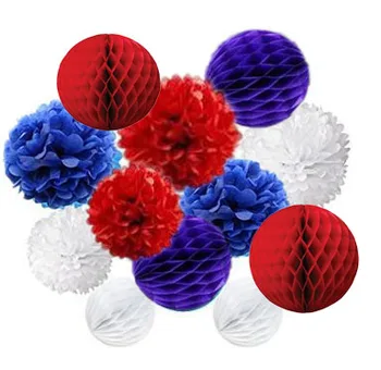 Set of 12 Mixed Royal Blue Red White Party Tissue Pom Poms Pompoms Paper Honeycomb Balls Wedding Birthday Shower Party Decor
Set of 12 Mixed Royal Blue Red White Party Tissue Pom Poms Pompoms Paper Honeycomb Balls Wedding Birthday Shower Party Decor