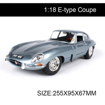 BBUAGO 1:18 diecast Car E-type Coupe Cabriolet Classic Cars 1:18 Alloy Car Metal Vehicle Collectible Models toys For Gift
BBUAGO 1:18 diecast Car E-type Coupe Cabriolet Classic Cars 1:18 Alloy Car Metal Vehicle Collectible Models toys For Gift