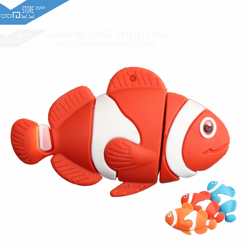 2018 cartoon Usb Flash Drive High Speed Real Capacity Clown Fish Memory Usb stick 2.0 Pen Drive Pendrive For PC
2018 cartoon Usb Flash Drive High Speed Real Capacity Clown Fish Memory Usb stick 2.0 Pen Drive Pendrive For PC