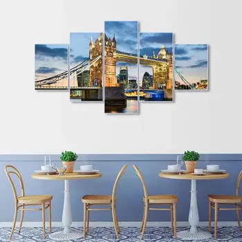 Laeacco Canvas Painting Abstract 5 Panel Posters and Prints London Bridge Wall Artwork Nordic Home Living Room Decoration
Laeacco Canvas Painting Abstract 5 Panel Posters and Prints London Bridge Wall Artwork Nordic Home Living Room Decoration