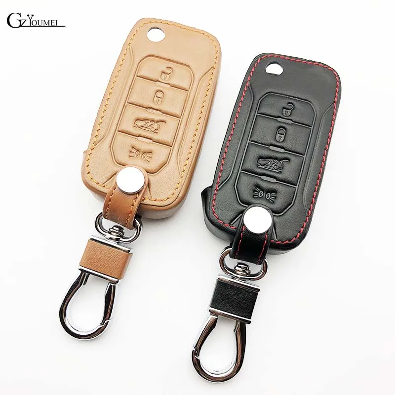 Car styling Genuine leather car key FOB Case Cover key chain for Jeep Renegade hard steel 2016 flip folding remote 4 button key
Car styling Genuine leather car key FOB Case Cover key chain for Jeep Renegade hard steel 2016 flip folding remote 4 button key