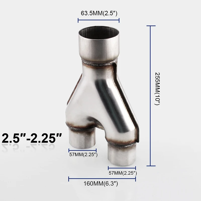 Exhaust Pipe Adapter Accessories Replacement Kit Universal Stainless Steel Exhaust Y-Pipe Piece Adapter Useful
Exhaust Pipe Adapter Accessories Replacement Kit Universal Stainless Steel Exhaust Y-Pipe Piece Adapter Useful