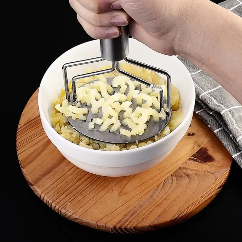 Stainless Steel Potato Masher Pressure Mud Machine Potatoes Masher Ricer Kitchen Tool for Convenient Smooth Mashed Puree Machine
Stainless Steel Potato Masher Pressure Mud Machine Potatoes Masher Ricer Kitchen Tool for Convenient Smooth Mashed Puree Machine
