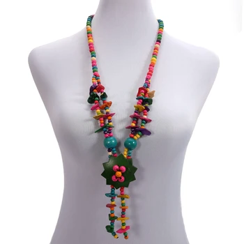 Wholesale Geometric Long Ethnic Necklace Coconut Shell Multicolor Wooden Beaded Strand Handmade Knitted Women Bohemian Jewelry
Wholesale Geometric Long Ethnic Necklace Coconut Shell Multicolor Wooden Beaded Strand Handmade Knitted Women Bohemian Jewelry