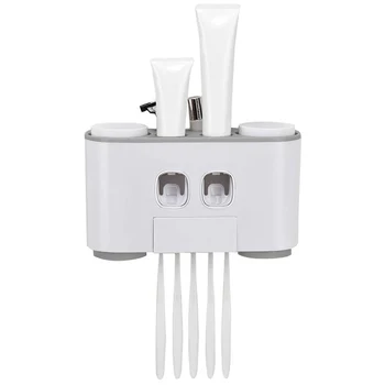 Bathroom Automatic Toothpaste Dispenser Toothpaste squeezer Wall Paste Mounted Toothbrush holder Bathroom accessories set
Bathroom Automatic Toothpaste Dispenser Toothpaste squeezer Wall Paste Mounted Toothbrush holder Bathroom accessories set