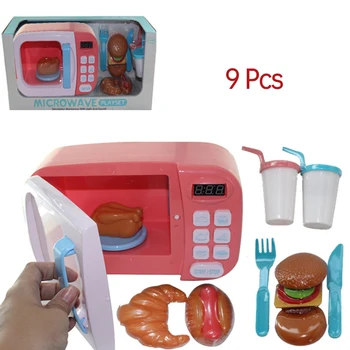 New 1 Set Children's microwave oven play house baby kitchen toys electric rotating simulation small appliances cooking oven D87
New 1 Set Children's microwave oven play house baby kitchen toys electric rotating simulation small appliances cooking oven D87
