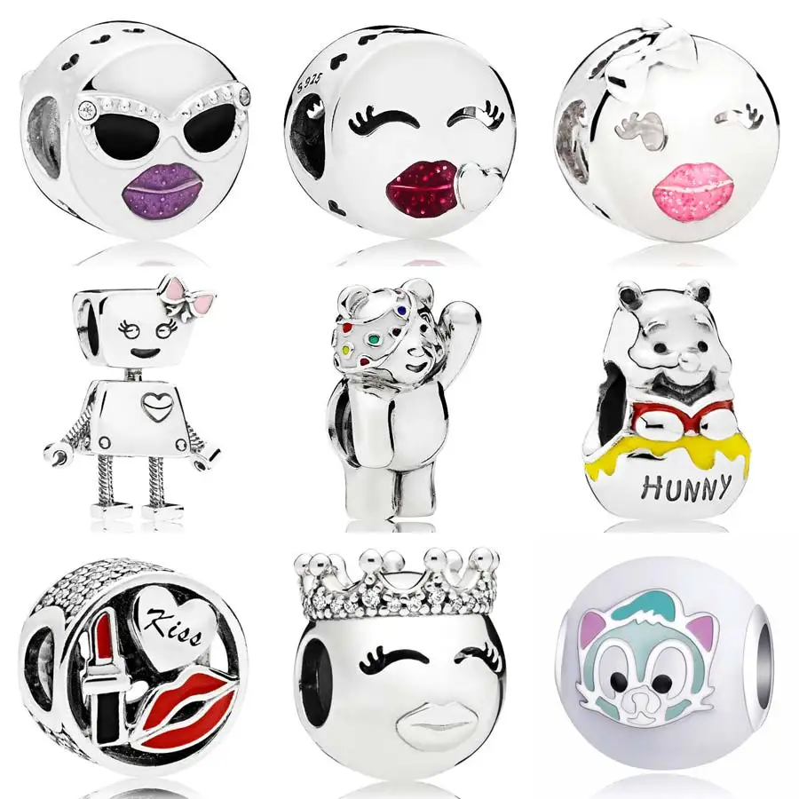 Bella Bot Stay Cool Playful Wink Princess Emoticon Glamour Kiss Charms Fit Pandora Bracelet 925 Sterling Silver Bead DIY Jewelry
Bella Bot Stay Cool Playful Wink Princess Emoticon Glamour Kiss Charms Fit Pandora Bracelet 925 Sterling Silver Bead DIY Jewelry
