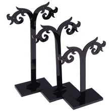 3 Pcs/Set Black Acrylic Earrings Display Stand Necklace Ring Pendant Bracelet Jewelry Organizer Holder Storage Racks 3 size
3 Pcs/Set Black Acrylic Earrings Display Stand Necklace Ring Pendant Bracelet Jewelry Organizer Holder Storage Racks 3 size