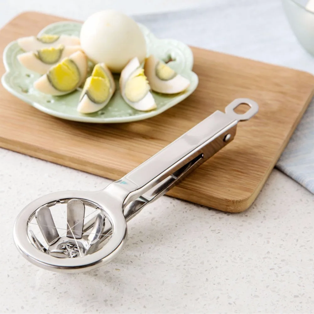 Stainless Steel Egg Slicer Boiled Eggs Cutter Piercer Strawberry Mushroom Cutting Handhold Tongs Kitchen Gadgets
Stainless Steel Egg Slicer Boiled Eggs Cutter Piercer Strawberry Mushroom Cutting Handhold Tongs Kitchen Gadgets
