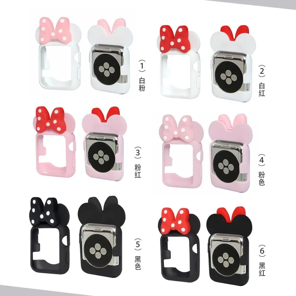 Minnie Protector Soft Silicone Case for Apple Watch Series 4 3 2 1 Band for iWatch 38 42MM 40 44MM Cartoon for Kid Girl
Minnie Protector Soft Silicone Case for Apple Watch Series 4 3 2 1 Band for iWatch 38 42MM 40 44MM Cartoon for Kid Girl