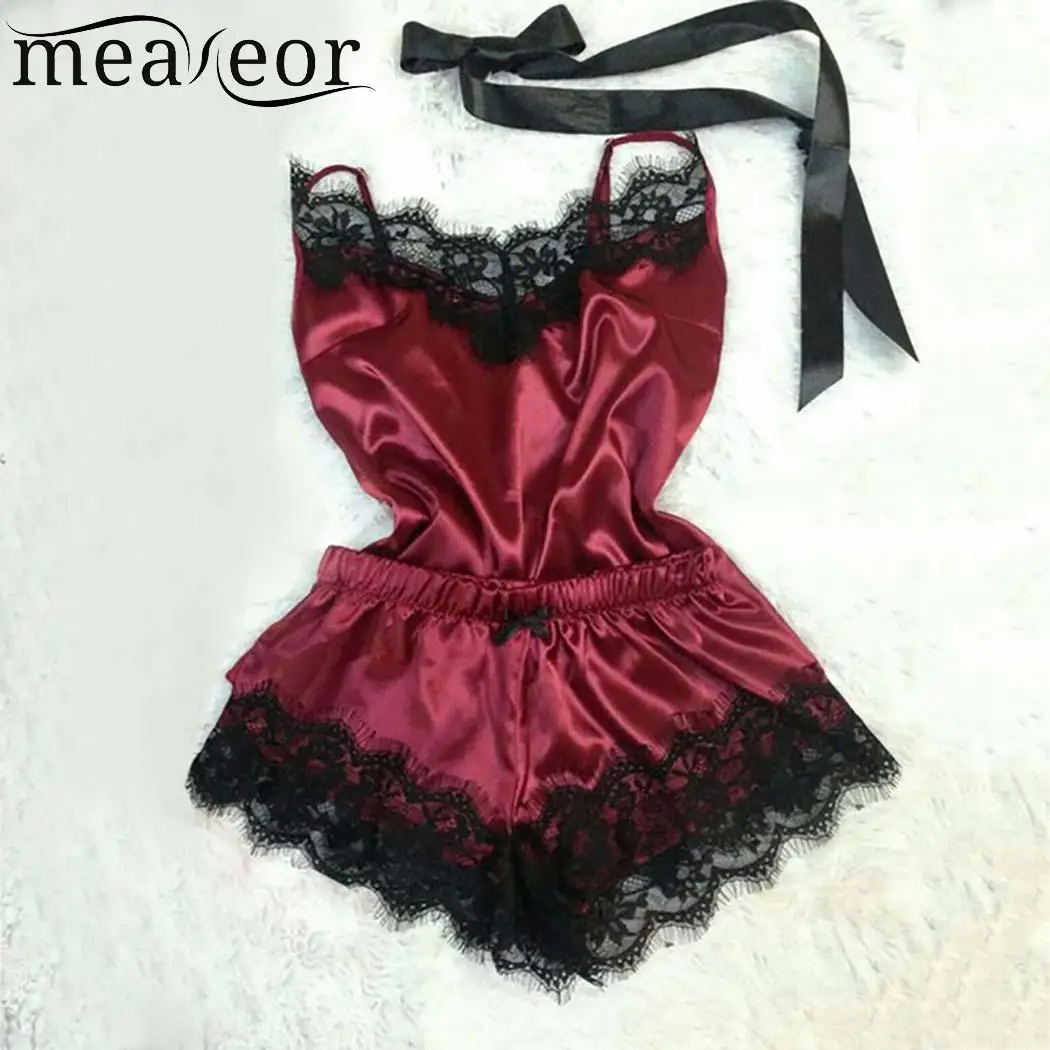 Women Casual Lace Spaghetti Sleeveless Top Shorts Regular Summer Satin Pajama Sets Nightwear, Solid Sleepwear
Women Casual Lace Spaghetti Sleeveless Top Shorts Regular Summer Satin Pajama Sets Nightwear, Solid Sleepwear