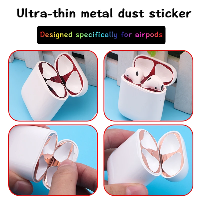 For Airpods Accessories Case Protective Cover sticker Dust Guard For Airpods 2 Cover Cute For Bluetooth Earphones TWS i12 i7s
For Airpods Accessories Case Protective Cover sticker Dust Guard For Airpods 2 Cover Cute For Bluetooth Earphones TWS i12 i7s